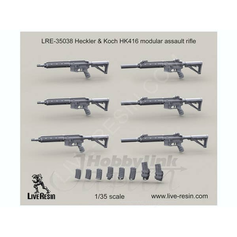 1/35 Heckler & Koch HK416 Modular Assault Rifle