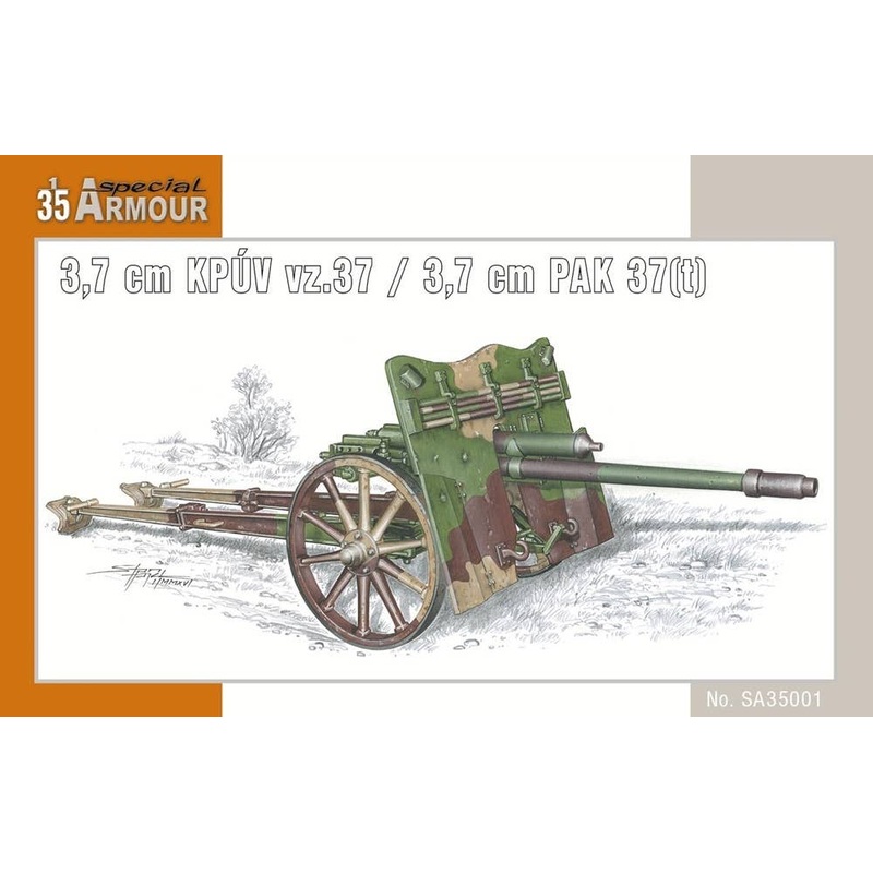 1/35 Kanon 3,7 cm KPUV vz.37 (3,7 cm PAK 37(t))