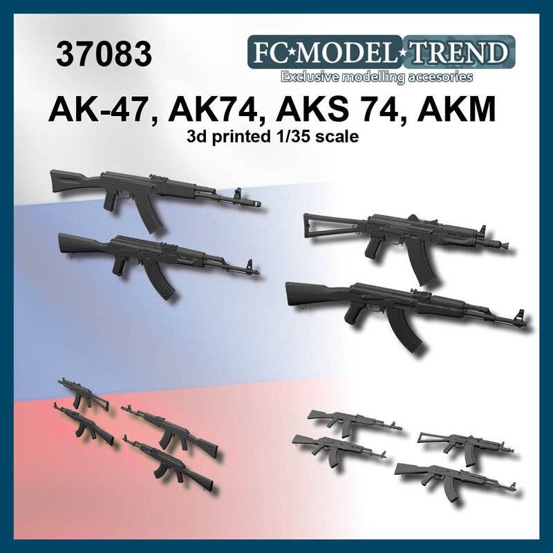 1/35 Modern Russian / Soviet AK-47 / AK-74 / AKS-74 / AKM automatic rifle set