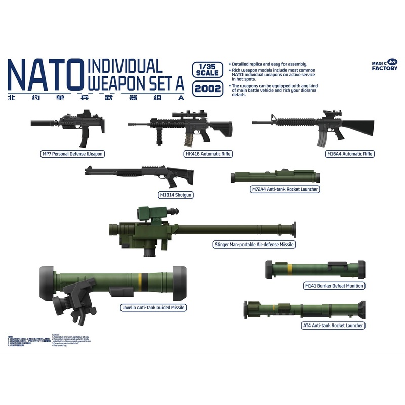 1/35 NATO Individual Weapon Set A