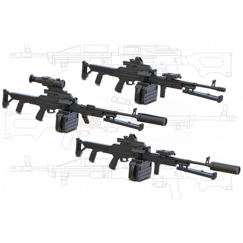 1/35 PKM-7,62 Machine gun set (3 pcs)