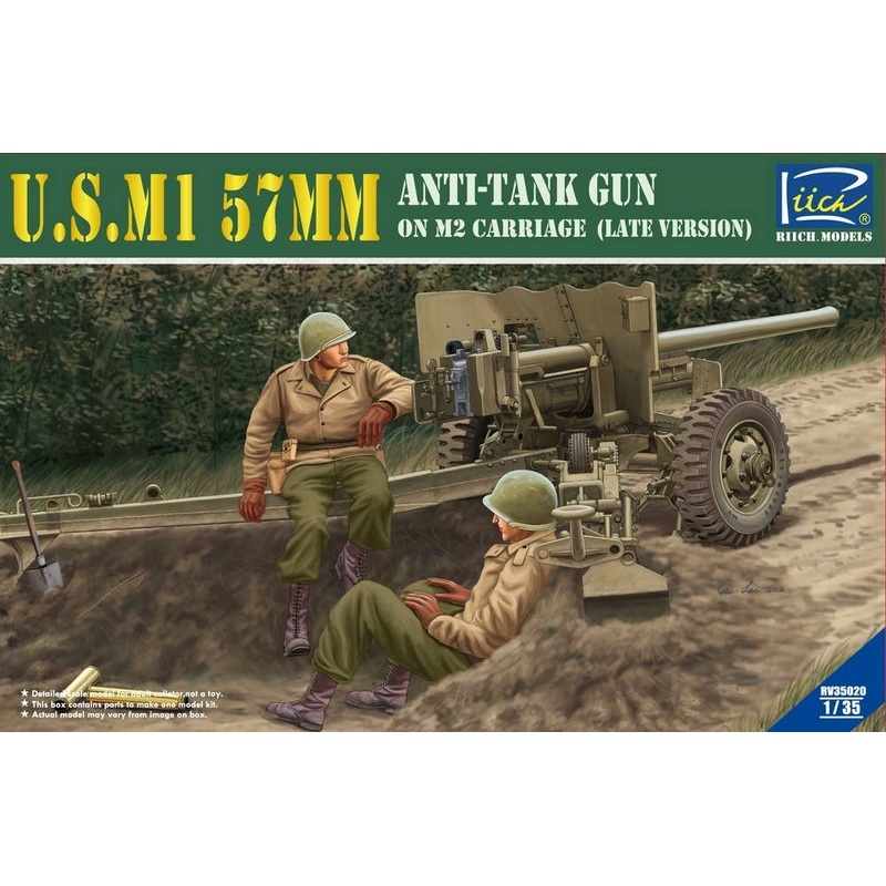 1/35 U.S. M1 57mm Anti-tank Gun on M2 Carriage (Late Version)