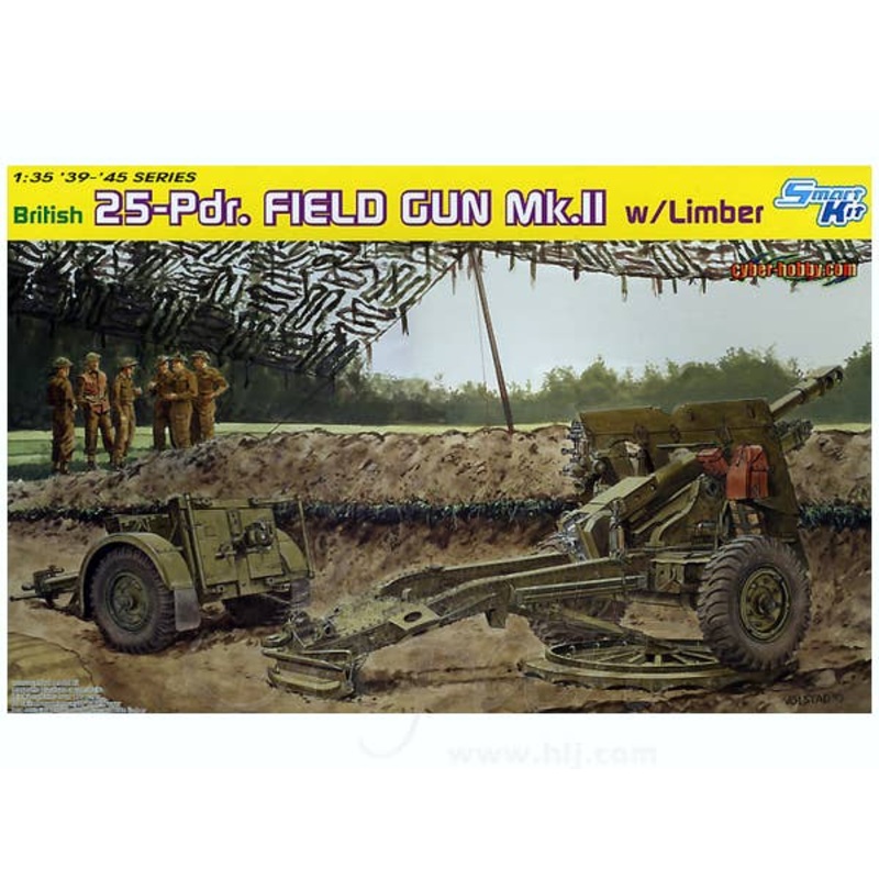 1/35 WW.II British 25PDR Field Gun Mk.II w/Limber