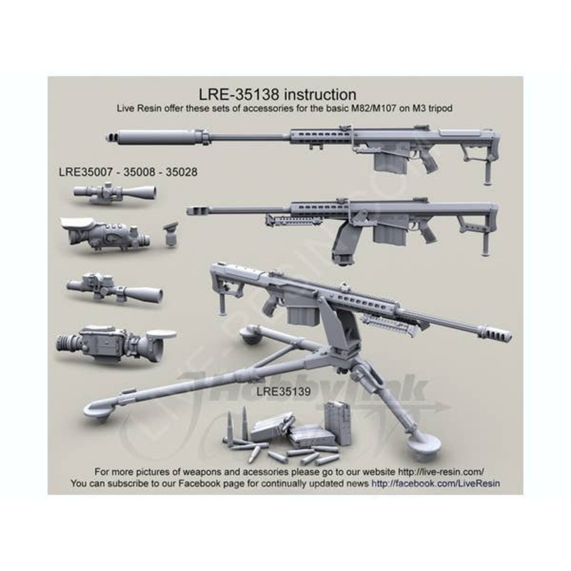 Barrett M82A1/107A1 .50 Caliber on M3 Tripod