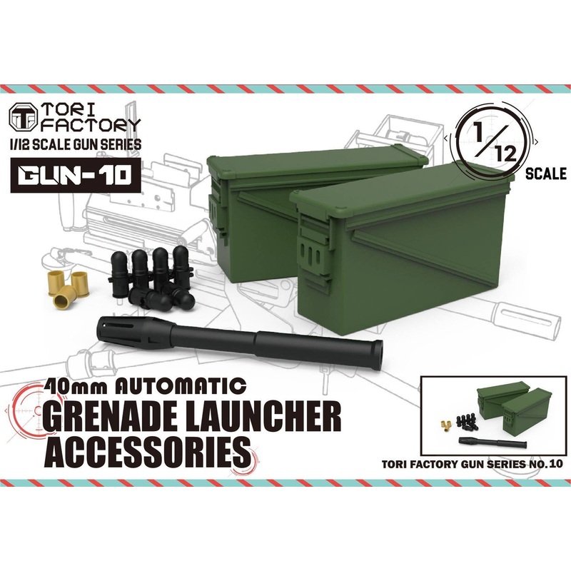 1/12 US Mk19 Automatic Grenade Launcher Accessory Set