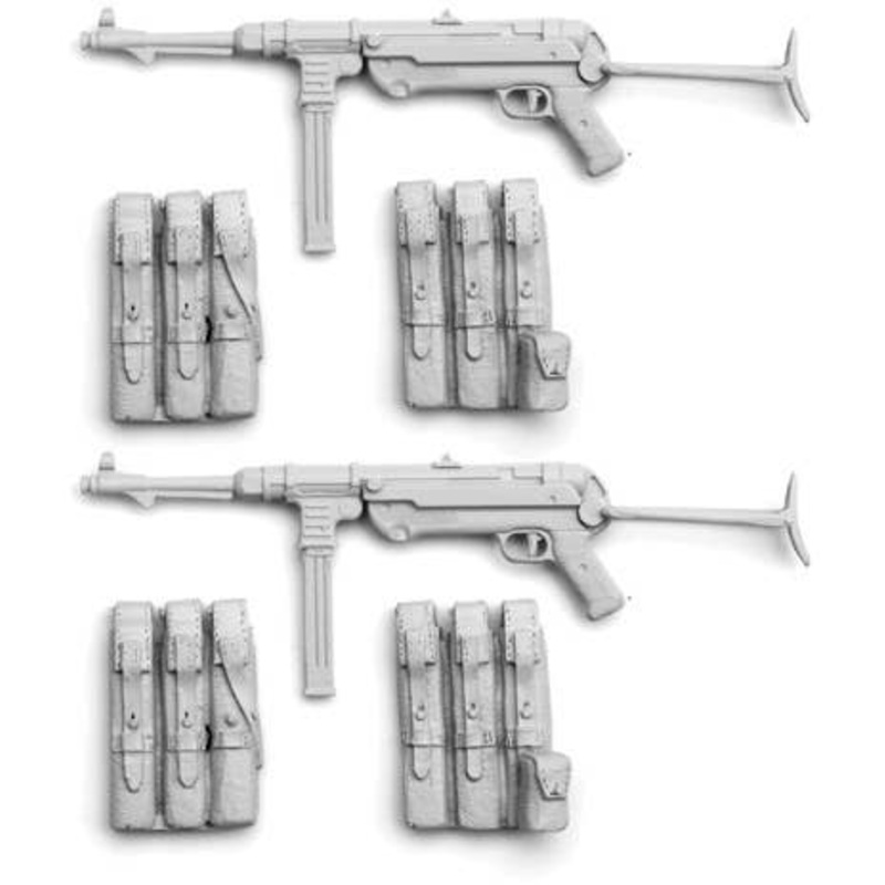 1/16 WWII German MP40 Submachine Gun (2 pieces)