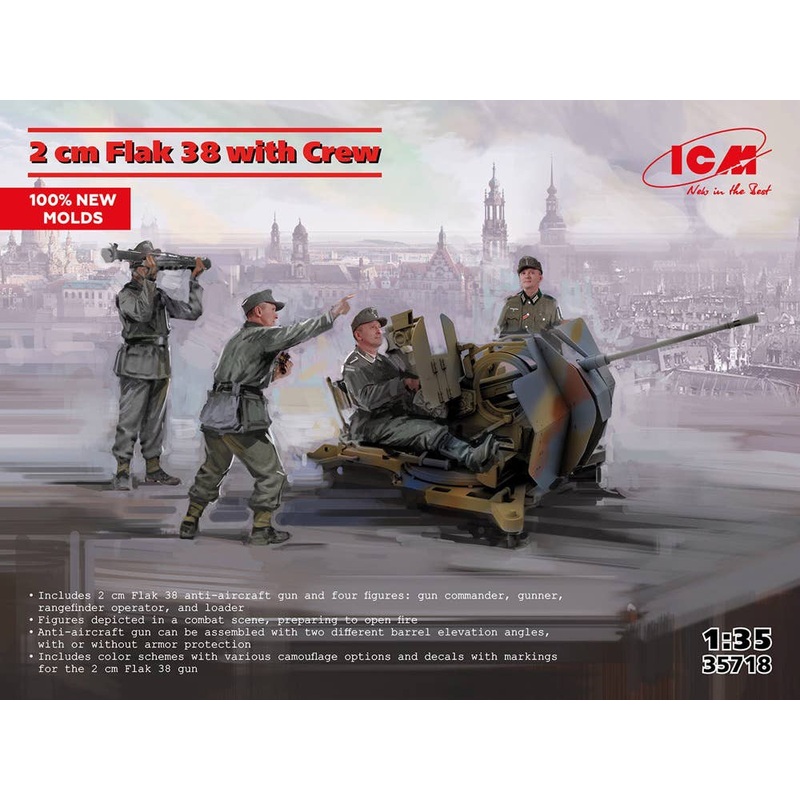1/35 2 cm Flak 38 with Crew