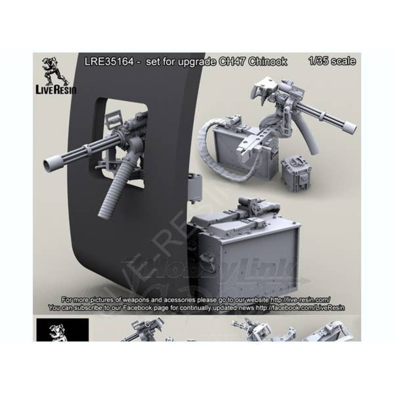 1/35 CH47 Chinook Window M134D Minigun Mount (for Trumpeter)