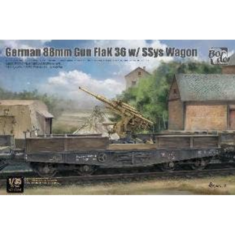 1/35 German 88mm Gun Flak36 with SSys Wagon
