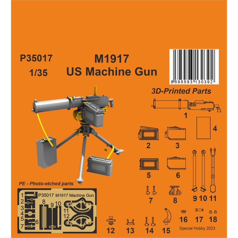 1/35 M1917 US Machine Gun