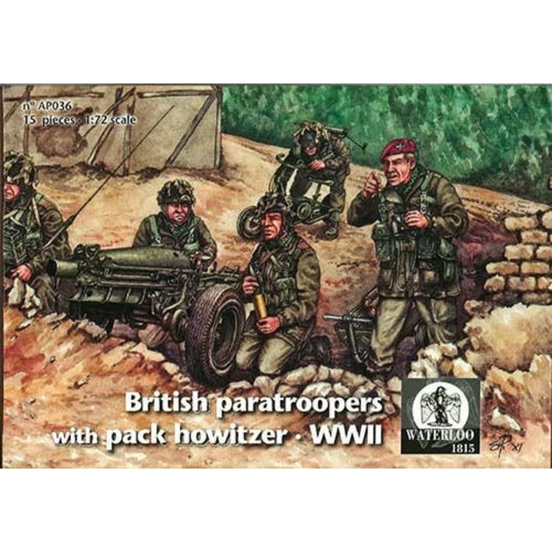 1/72 British Paratroopers with Pack Howitzer WWII (AP036)