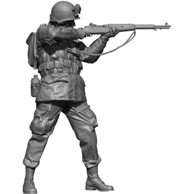 1/9 WW.II U.S. Army Paratrooper Providing Cover Fire 1944