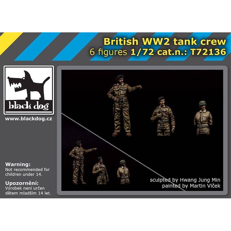 1/72 British WW II tank crew