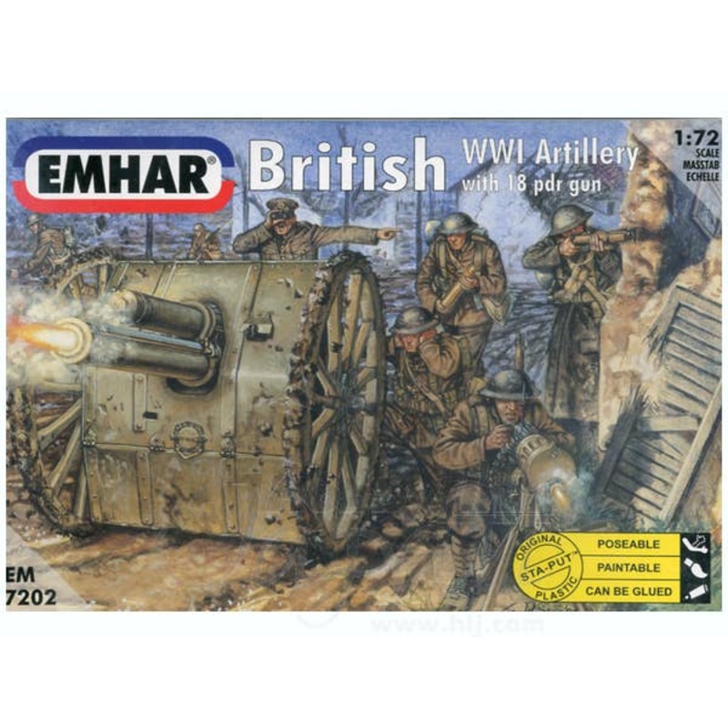 1/72 British WWI Artillery with 18pd Gun