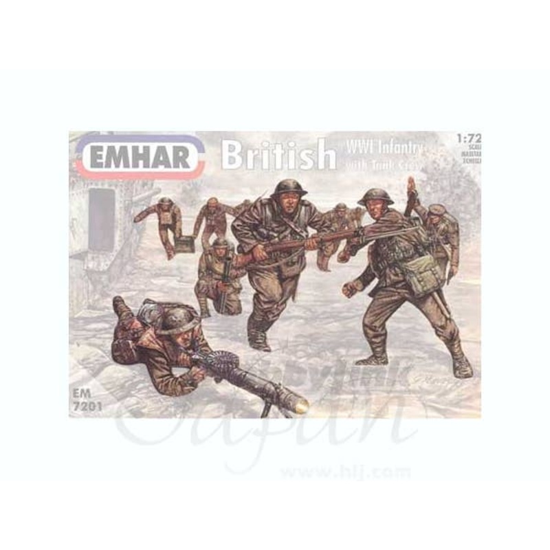 1/72 British WWI Artillery with Tank Crew