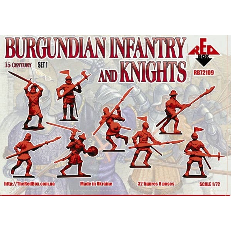 1/72 Burgundian Infantry And Knights, 15th Century, Set 1