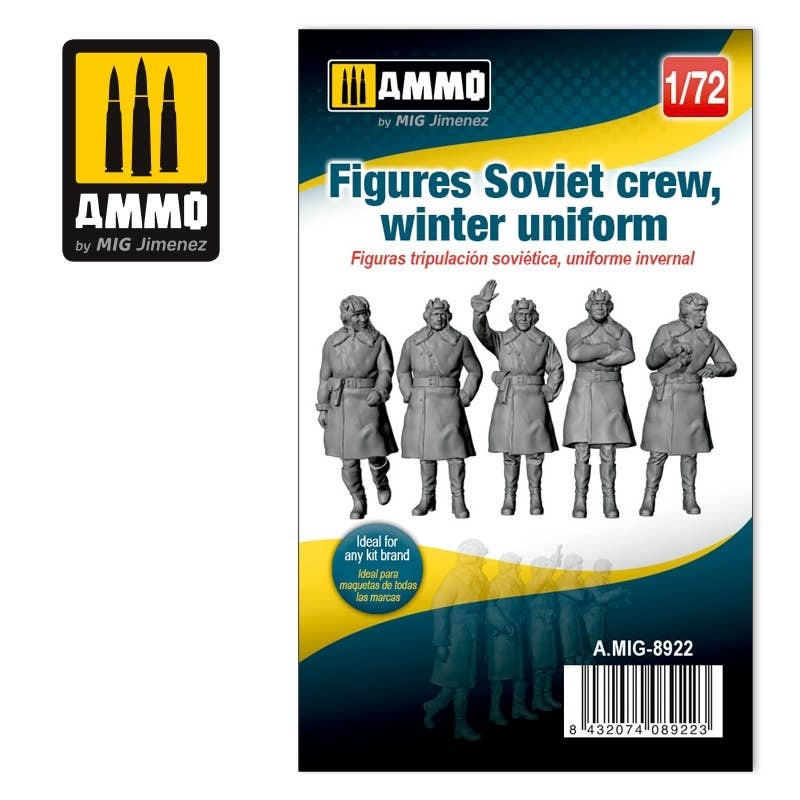 1/72 Figures Soviet Crew, Winter Uniform