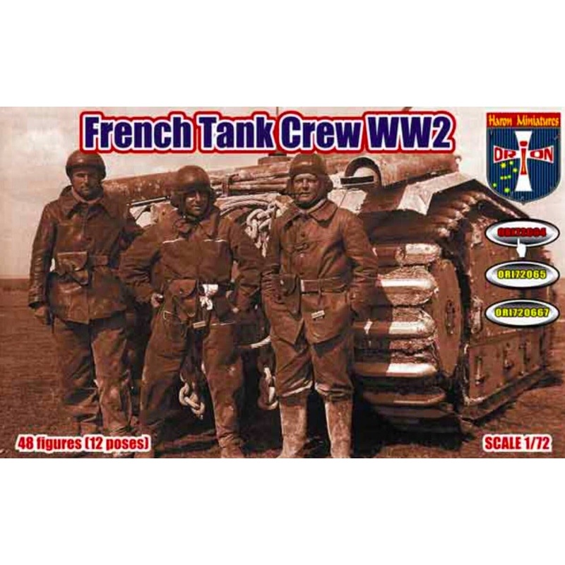 1/72 French Tank Crew WW2 (48 figures, 12 poses)