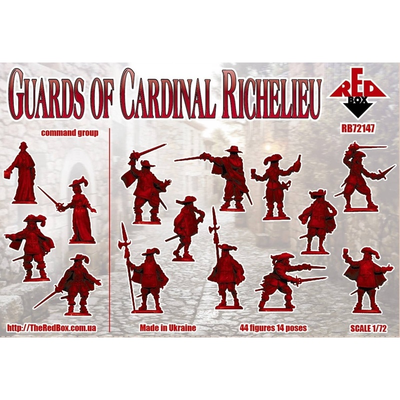 1/72 Guards of Cardinal Richelieu (44 figures 14 poses)