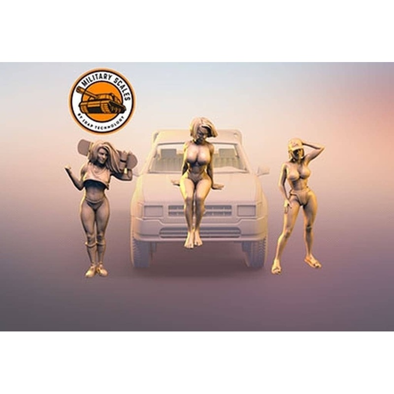 1/72 Military girl 3-piece Set