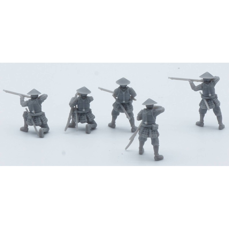 1/72 Mr & Mrs History The Sengoku Period Teppo Ashigaru Shooting (5pcs set)