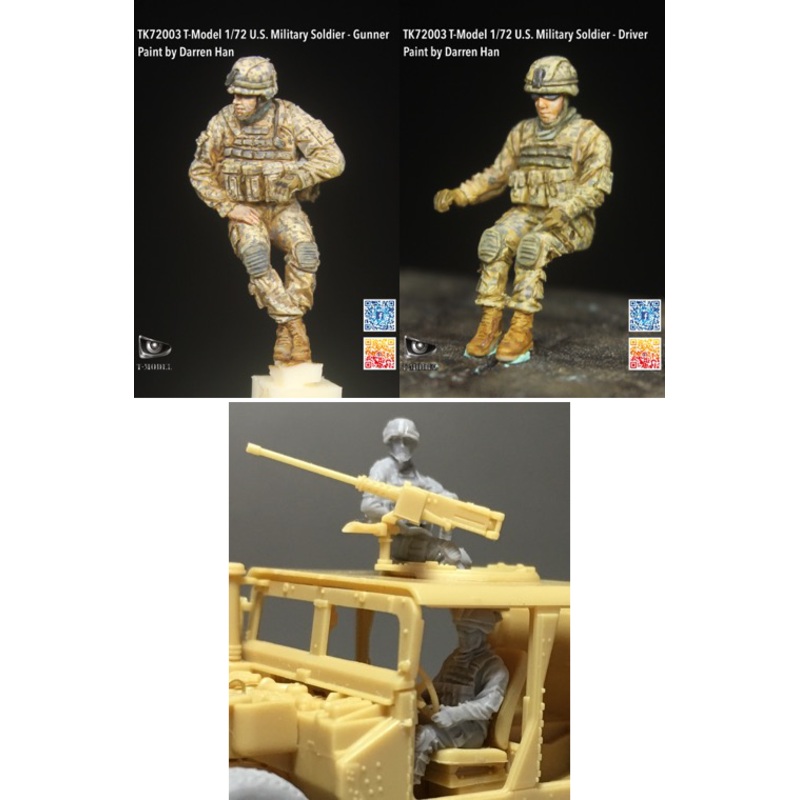 1/72 U.S.HMMWV Driver & Gunner