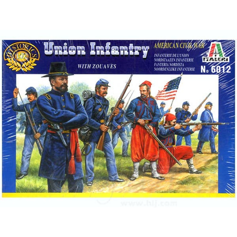 1/72 Union Infantry w/Zouaves