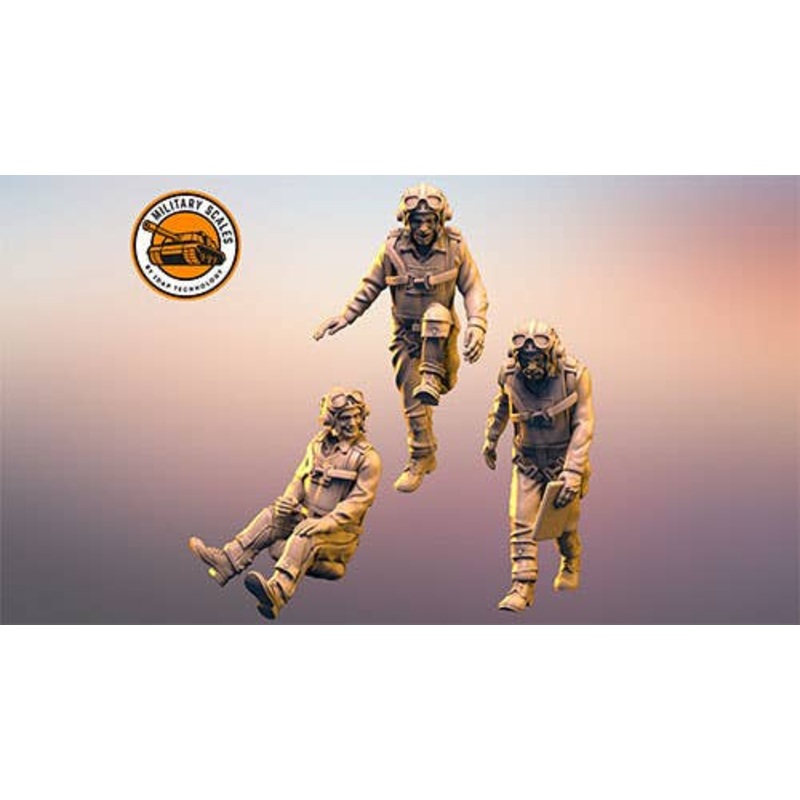 1/72 US WW2 Navy Pilot Set No.3 3pcs