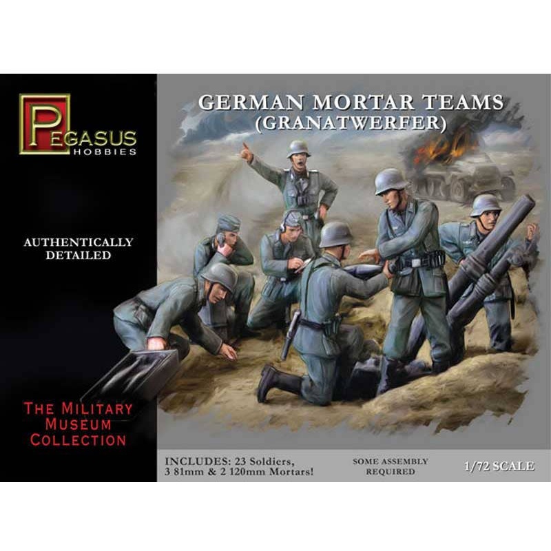 1/72 WW.II German Mortar Team Set