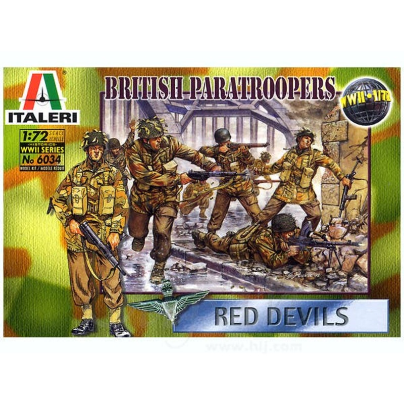 1/72 WWII British Paratroopers "Red Devils"