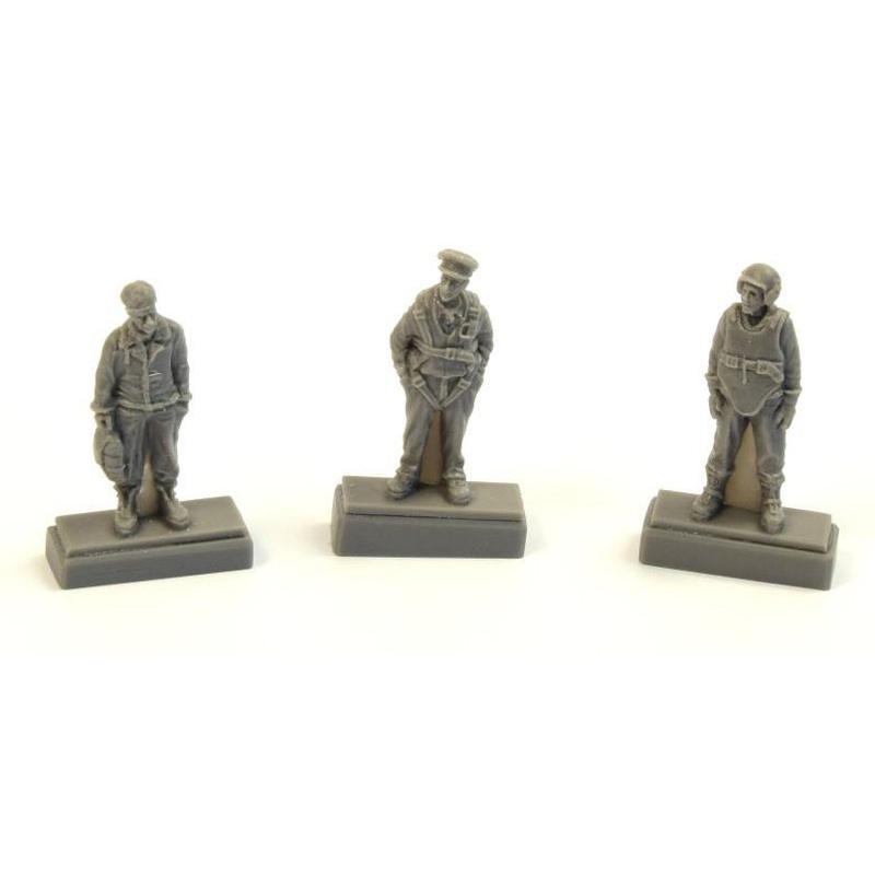 1/72 WWII US Bomber Pilot and Two Gunners