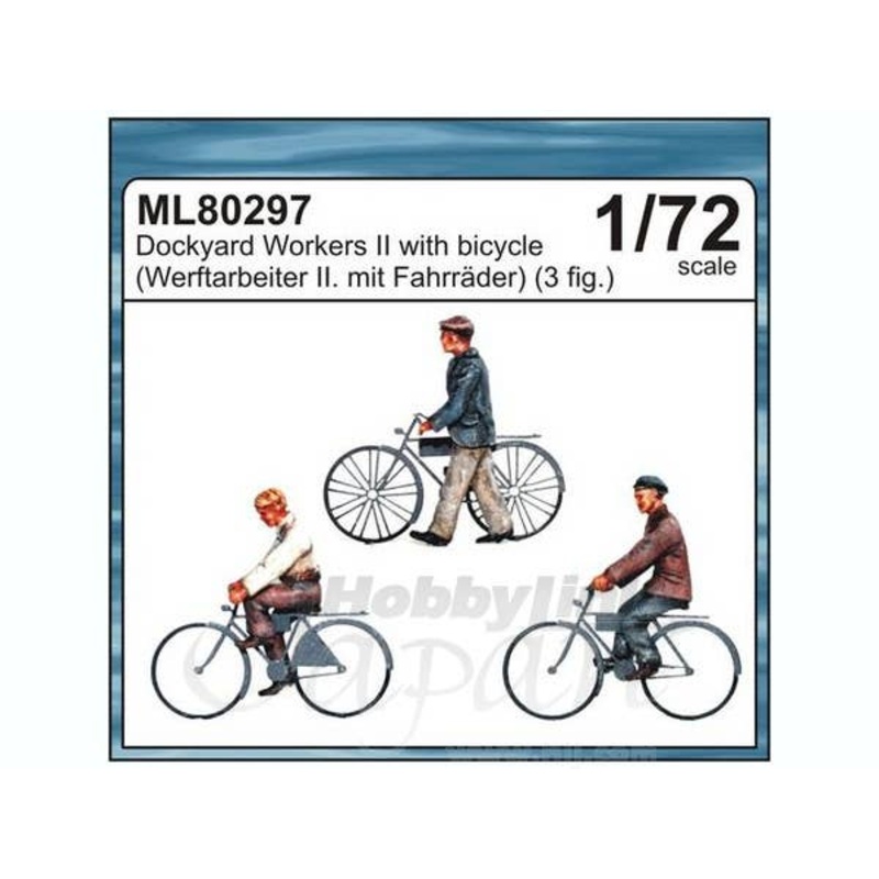 1/72 Dockyard workers II. with bicycle