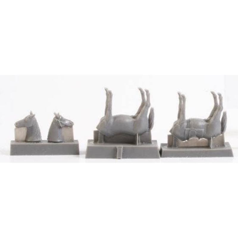 1/72 Horse Set of 2pcs (One with a Saddle)