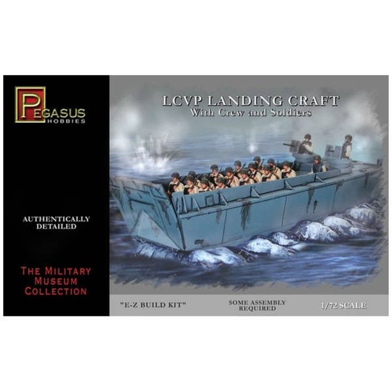 1/72 LCVP Landing Craft w/ Crew & Soldiers