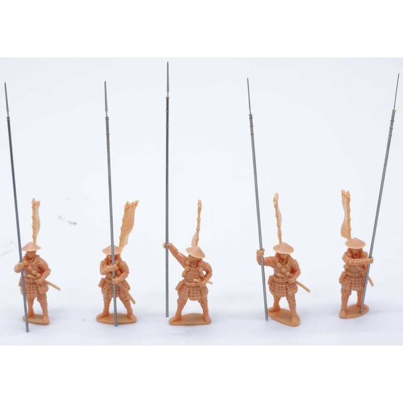 1/72 Mr & Mrs History The Sengoku Period (Long Handle) Nagae Ashigaru Array (a set of 5 pcs & PE weapon included)