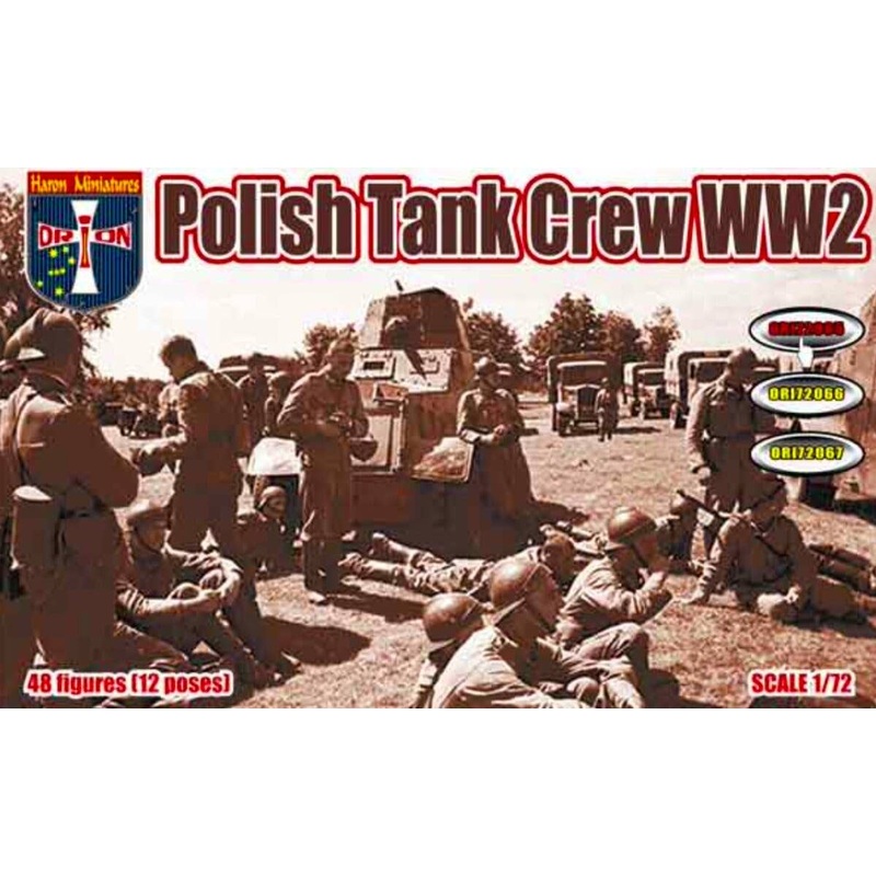 1/72 Polish Tank Crew WW2 (48 figures, 12 poses)