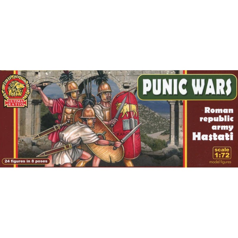 1/72 Punic Wars: Roman Republic Army - Hastati (24 figures, 8 poses)