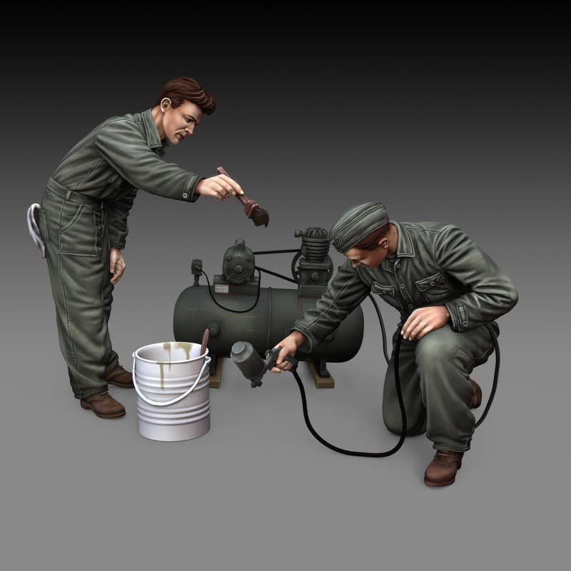1/72 Soldiers painting
