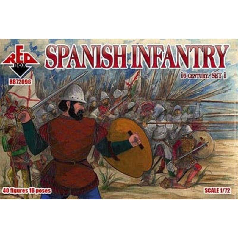 1/72 Spanish Infantry 16 Century Set.1 (40 Figures, 16 Poses)