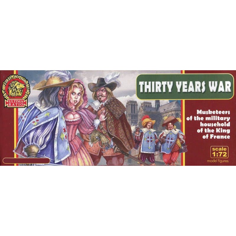 1/72 Thirty Years War Musketeers Of The Military Household Of The King Of France (24 pcs 16 Poses)