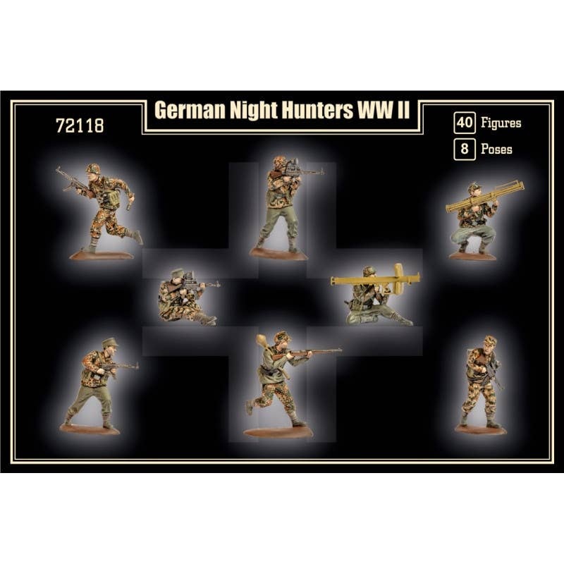 1/72 WWII German Night Hunters (40Bodies / 8Poses)