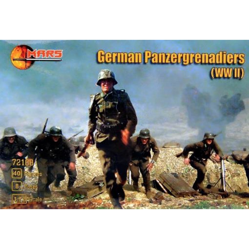 1/72 WWII German Panzergrenadiers (40 figures)