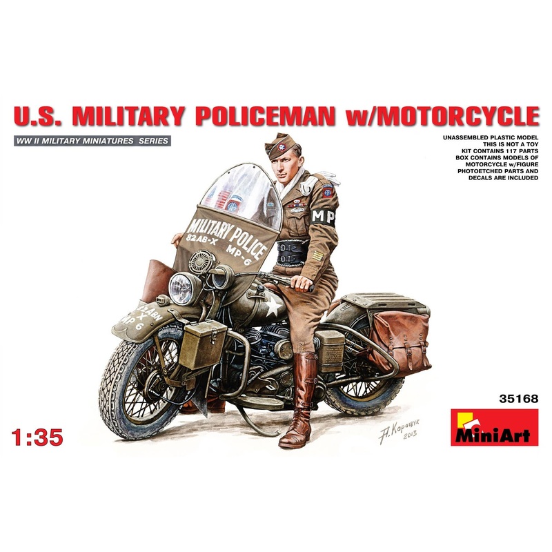 1/35 US Military Policman w/Motorcycle