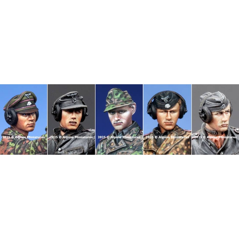 1/35 WSS Panzer Crew Head Set #4