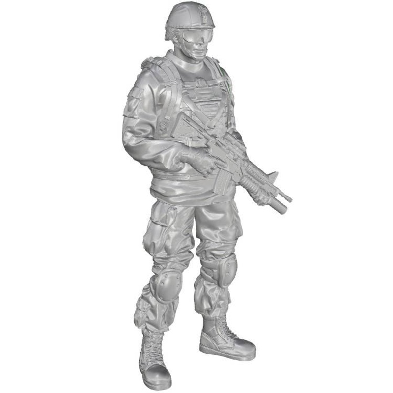 1/48 Commanding Officer (Standing) US Army Infantry Squad 2nd Division