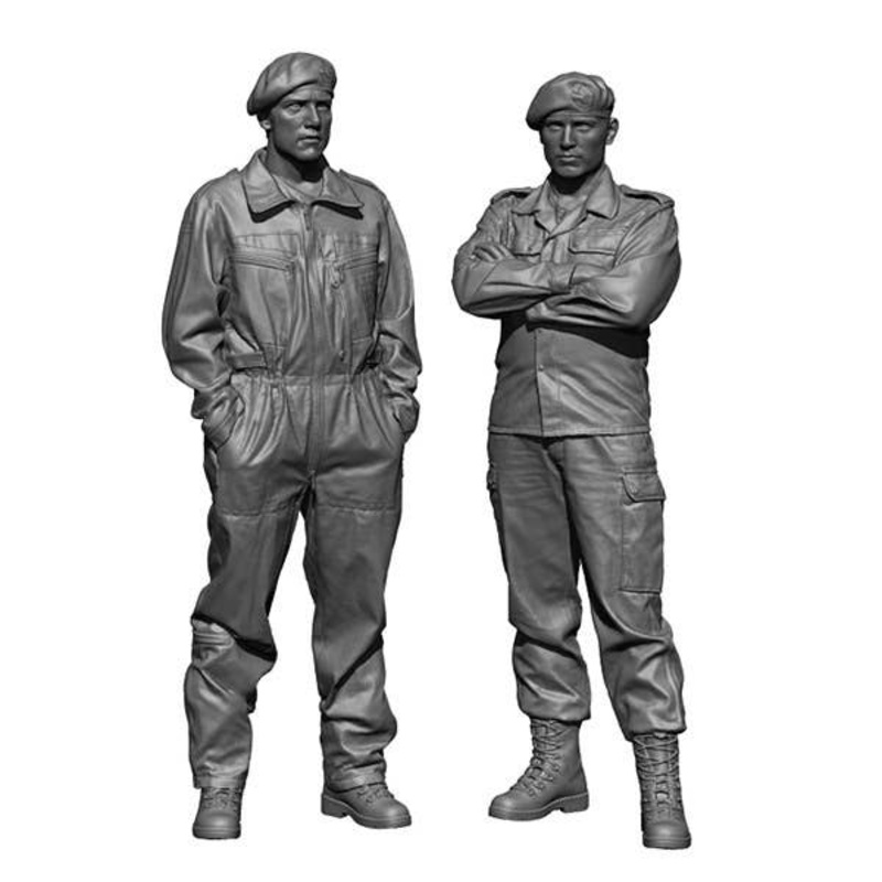1/48 Current Use German Wehrmacht Tank Crew Set (2pcs)