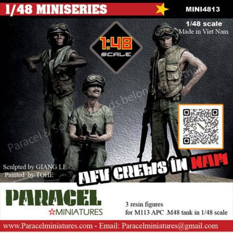 1/48 Current Use USA Midsummer Combat Vehicle Crew Set (3pcs)
