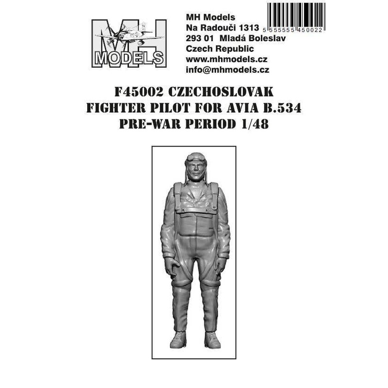 1/48 Czechoslovak fighter pilot for Avia B.534