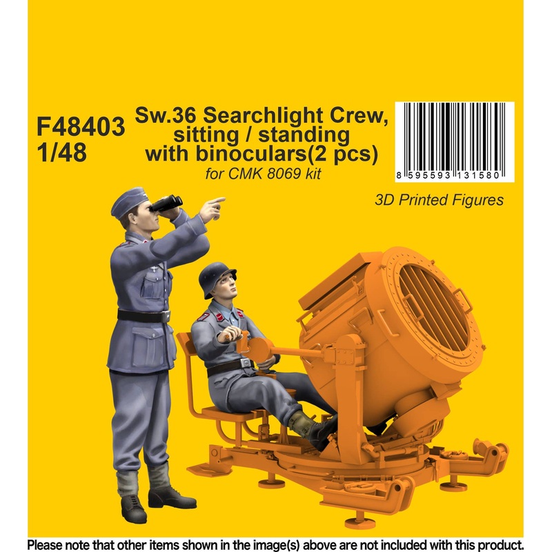 1/48 Sw.36 Searchlight Crew, sitting / standing with binoculars / for CMK