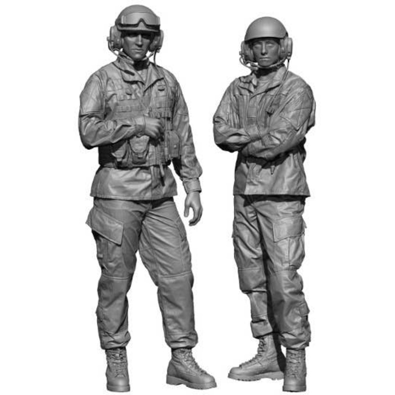 1/48 US Army OCP (Operational Camouflage Pattern) ACU Tank Crew 2020 (Set of 2)